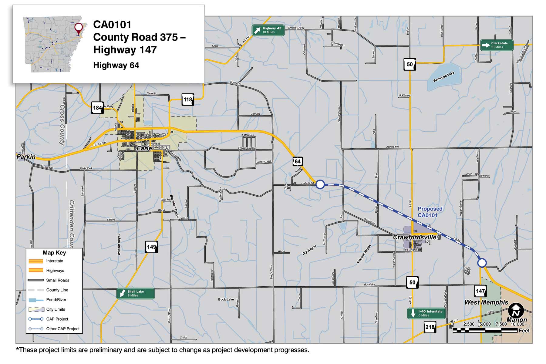 Highway 64 Crittenden County Connecting Arkansas Program