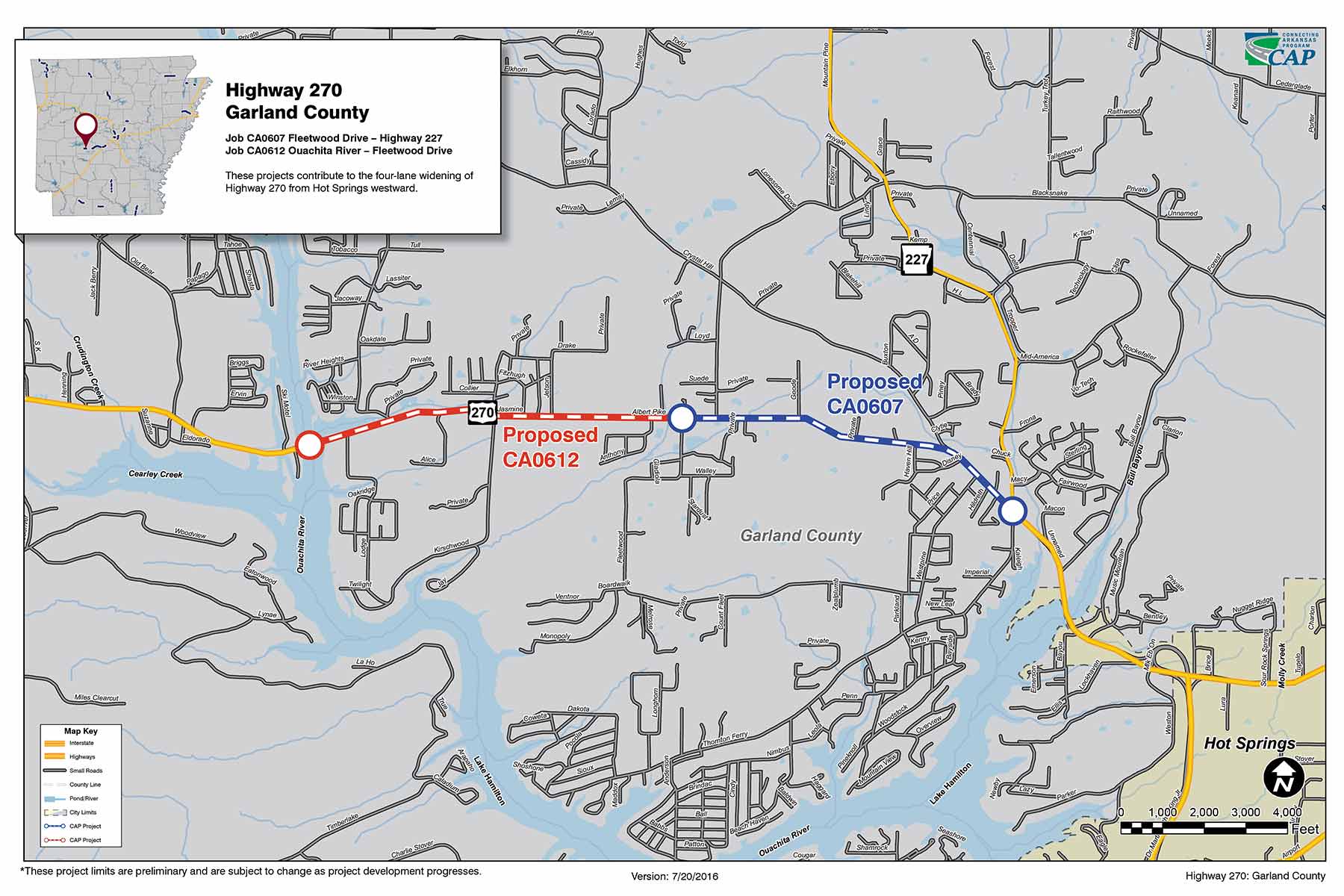 Garland County Highway Arkansas Map Maps.